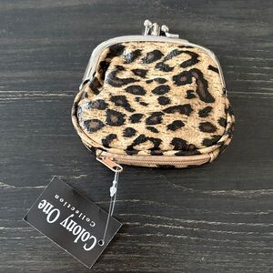 Leopard Print Key & Card Holder
